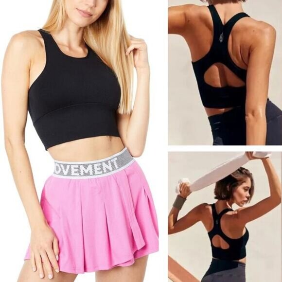 NWT FREE PEOPLE FP Movement Every Single Time Bra Womens Size XS / Small Black - Picture 1 of 10